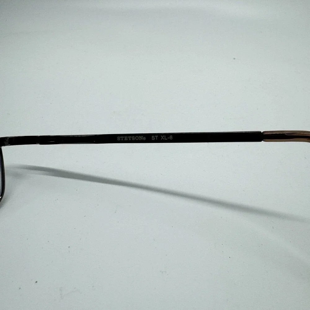 Stetson Eyeglasses Frames 285 ZYLOWARE 058 Brown Grey Rectangular 57-20‎ H9484